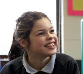 Government “abandoning” blind children A pupil at closure-threatened Dorton House.