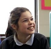 Government “abandoning” blind children A pupil at closure-threatened Dorton House.