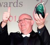 National awards for deaf communication Clark Denmark collects his 2011 Joseph Maitland Robinson Award for Outstanding Contribution.
