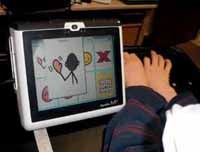 Using a communication device to say “goodbye”.