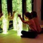 Finding inspiration in a sensory room. Photo courtesy of Experia: www.experia-innovations.co.uk