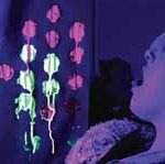 UV light gives colours an intensity which enables students to engage their senses.