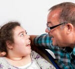 Father Neil Barnes with his daughter Lucy.