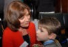 Intervenors needed for deafblind kids Actress Rebecca Front with seven-year-old Sam Cowell, who was born deafblind.