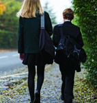 Kieran, pictured with sister Lauren, missed eight months of school due to cancer treatment.