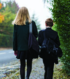 Children with cancer are bullied and left behind at school Kieran, pictured with sister Lauren, missed eight months of school due to cancer treatment.