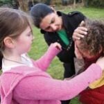 Staff should seek to calm things down before considering restraint, say children.