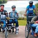 Cycles and other equipment can be adapted to suit most disabilities.