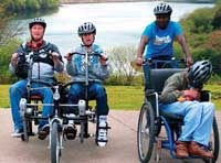 Cycles and other equipment can be adapted to suit most disabilities.