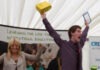 Competition seeks young artists with ASD A 2012 winner, Luke Tuckwell, receives his award from Gaby Roslin.