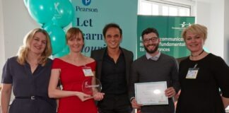 Shout out for communication Wendy Lee (judge), Martha Currie (Mable Therapy), Gareth Gates (Awards host), Elliot Agro (Mable Therapy) and Anna Reeves (judge).