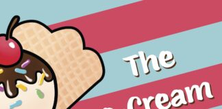The Ice-Cream Sundae Guide to Autism The cover of 'The Ice-Cream Sundae Guide to Autism', with a large sundae on the left and a blue-and-pink striped background