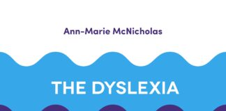 The Dyslexia, ADHD & DCD-Friendly Study Skills Guide: Tips and Strategies for Exam Success the cover of 'the dyslexia, ADHD & DCD-friendly study skills guide', featuring stacked coloured waves in yellow, red, dark blue and light blue.