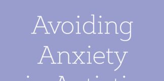 Avoiding Anxiety in Autistic Children The cover of 'avoiding anxiety in Autistic children, featuring a heart made up of red and orange butterflies