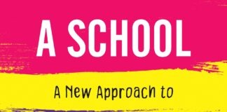 A School Without Sanctions: A new Approach to Behaviour Management The cover of 'A school without sanctions', with red, purple, green and yellow stripes.