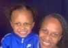 Be the change in 2021 Venessa and her grandson, who is wearing a blue hoodie, with two buns on his head