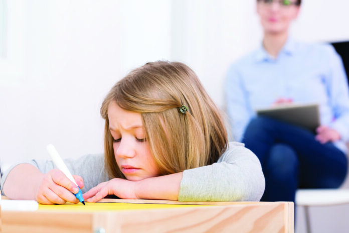 Child with anxiety and depression