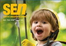 Issue 140 ● January February 2026 SEN Magazine issue 140 cover image showing a boy on a zip wire