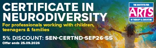 The Institute for Arts in Therapy & Education Small Box Advert
